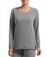 ფოტო #1 პროდუქტის Solid Long Sleeve Lounge T-Shirt