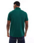 Tommy Hilfiger Flag Embroidery Regular Polo Shirt in Green Blue grün-blau, L - 52 - фото #2