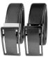 Фото #5 товара Men's Reversible Cut-Out Plaque Belt, Created for Macy's