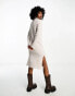 Фото #1 товара Noisy May high neck midi jumper dress in white