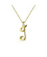 ფოტო #1 პროდუქტის Stylish 14K Gold Plated Initial Necklace.