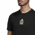 Фото #4 товара Футболка с коротким рукавом мужская Adidas Aeroready Paris Graphic теннис Чёрный