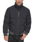 Фото #1 товара Men's Sideling Stretch Crinkle Down Color Block Bomber Jacket