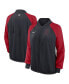 ფოტო #1 პროდუქტის Women's Navy Cleveland Guardians Authentic Collection Team Raglan Performance Full-Zip Jacket