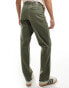 Wrangler Casey Jones workwear relaxed fit twill chinos in olive green