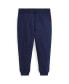 Toddler and Little Boys Corduroy-Logo Fleece Jogger Pant Синий, 5 - фото #2