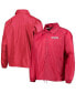 Men's Red New England Patriots Coaches Classic Raglan Full-Snap Windbreaker Jacket