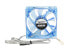 Фото #4 товара Bgears b-PWM 80 Translucent Blue with Blue LEDs, 2 ball Bearing PWM fan with 50