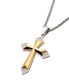 Men's Cross Pendant with 36 Piece Cubic Zirconia Gemstone