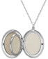 Фото #2 товара Macy's sterling Silver Necklace, Four Photo Engraved Locket