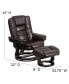 Фото #8 товара Multi-Position Stitched Recliner & Ottoman With Swivel Base