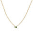ფოტო #1 პროდუქტის Green Tourmaline Bezel 18" Pendant Necklace (1/2 ct. t.w.) in Gold Vermeil, Created for Macy's