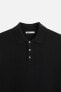 VISCOSE BLEND KNIT POLO SHIRT