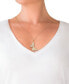 ფოტო #2 პროდუქტის Filigree Lace Butterfly 18" Pendant Necklace in 10k Gold