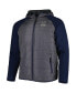 Men's Charcoal, Navy Notre Dame Fighting Irish Good On You Raglan Full-Zip Jacket