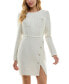 ფოტო #5 პროდუქტის Juniors' Asymmetric Bouclé Sheath Dress