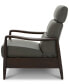 Фото #6 товара CLOSEOUT! Jazlo Leather Push Back Recliner, Created for Macy's