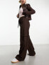 Cotton:On utility wide leg pants in brown Коричневый, 36 - фото #1