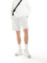 Weekday jersey shorts in grey melange