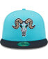 ფოტო #3 პროდუქტის Men's Aqua, Black Chivos de Hartford Copa De La Diversion 59FIFTY Fitted Hat