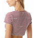 Michael Michael Kors 284706 Women's Maroon Striped Bikini Top, Size X-Small