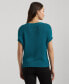 Women's Rib-Knit Crewneck Sweater, Regular & Petite