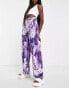 Фото #1 товара Weekday straight leg trousers in purple abstract flower