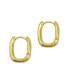 Rectangle Hoops Earrings