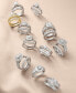 Фото #6 товара Кольцо Macy's Diamond Cluster Bridal Set in 14k Gold.