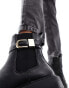 New Look chelsea boot with hardware detail in black