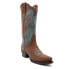 Фото #2 товара Ferrini Ella Embroidery Snip Toe Cowboy Womens Brown Casual Boots 8106110