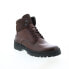 Bruno Magli Val VAL2 Mens Brown Leather Lace Up Casual Dress Boots