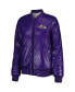 Women's Oatmeal, Purple Baltimore Ravens Switchback Reversible Full-Zip Jacket