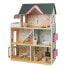 EUREKAKIDS Wooden dollhouse with elevator