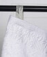 Фото #7 товара Wisteria Floral Embroidered Jacquard Border Cotton Bath Towel Set, 2 Pieces