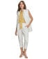 ფოტო #4 პროდუქტის Women's Solid Notched-Collar Open-Front Vest