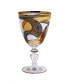 Фото #1 товара Set of 6 Water Glasses with 24K Gold Swivel Design