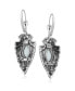 Фото #5 товара Fritz Casuse Sterling Silver Arrowhead and White Agate Gemstone Lever Back Earrings