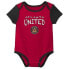 MLS Atlanta United FC Infant Girls' 3pk Bodysuit - 0-3M