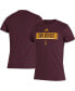 Фото #2 товара Men's Maroon Arizona State Sun Devils Wordmark Tri-Blend T-shirt