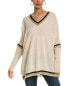 Фото #1 товара Brodie Cashmere Delilah Cashmere Poncho Sweater Women's