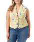 ფოტო #1 პროდუქტის Trendy Plus Size Embla Floral Tie-Back Vest