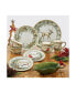 Holly and Ivy 4-Pc. Dessert Plate