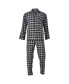 ფოტო #1 პროდუქტის Men's Flannel Plaid Pajama Set