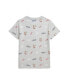 ფოტო #2 პროდუქტის Toddler and Little Boys Cotton Jersey Graphic T-shirt