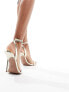 Фото #3 товара ASOS DESIGN Nali barely there heeled sandals in gold