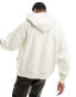 Cotton On relaxed zip through hoodie in ecru