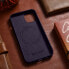 Etui z naturalnej skóry do iPhone 14 MagSafe Case Leather pokrowiec fioletowy