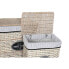 Laundry basket Home ESPRIT White Brown Black Grey Natural wicker Shabby Chic 47 x 35 x 55 cm 5 Pieces