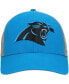 Фото #3 товара Men's Blue, Natural Carolina Panthers Flagship MVP Trucker Snapback Hat